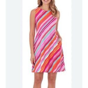 Anthropologie Jude Connally Meollody Dress S Small Stripe Summer NEW $178